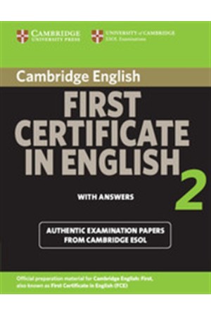 CAMBRIDGE FIRST CERTIFICATE IN ENGLISH 2 STUDENT'S BOOK WITH ANSWERS 2008