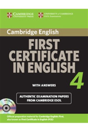 CAMBRIDGE FIRST CERTIFICATE IN ENGLISH 4 SELF STUDY PACK 2010