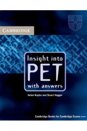 INSIGHT INTO PET STUDENT'S BOOK (WITH ANSWERS)