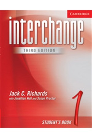 INTERCHANGE 1 STUDENT'S BOOK INTERCHANGE 1 STUDENT'S BOOK