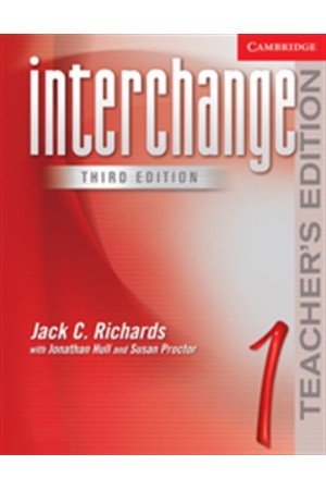 INTERCHANGE 1 TEACHER'S BOOK INTERCHANGE 1 TEACHER'S BOOK