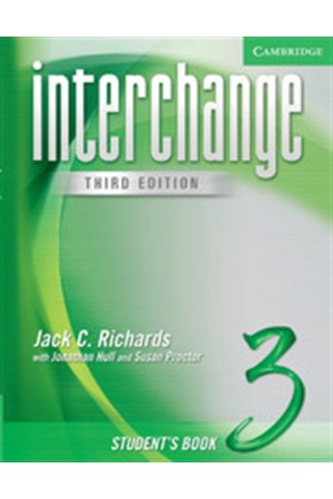 INTERCHANGE 3 STUDENT'S BOOK INTERCHANGE 3 STUDENT'S BOOK