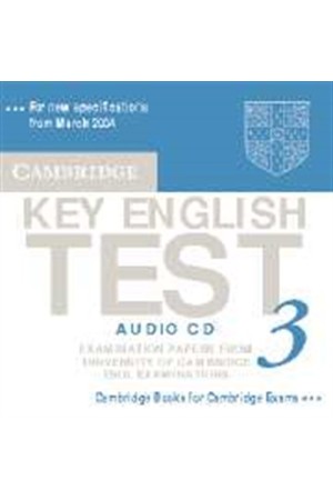 CAMBRIDGE KEY ENGLISH TEST 3 CD (1) 2ND EDITION