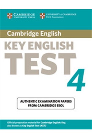CAMBRIDGE KEY ENGLISH TEST 4 STUDENT'S BOOK 2ND EDITION