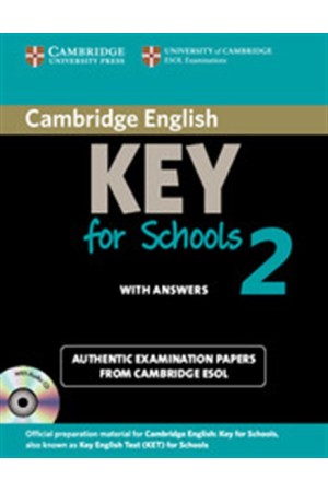 CAMBRIDGE KEY ENGLISH TEST 2 SELF STUDY PACK (+ CD) FOR SCHOOLS WITH ANSWERS