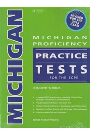 MICHIGAN PROFICIENCY PRACTICE TESTS ECPE (+GLOSSARY) 2013 MICHIGAN PROFICIENCY PRACTICE TESTS ECPE (+GLOSSARY) 2013