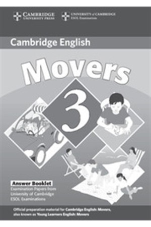 CAMBRIDGE YOUNG LEARNERS ENGLISH TESTS MOVERS 3 ANSWER BOOKLET 2nd EDITION