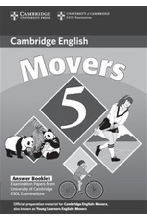 CAMBRIDGE YOUNG LEARNERS ENGLISH TESTS MOVERS 5 ANSWER BOOKLET 2nd EDITION