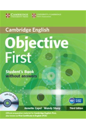 OBJECTIVE FIRST STUDENT'S BOOK WITHOUT ANSWERS (+CD-ROM)