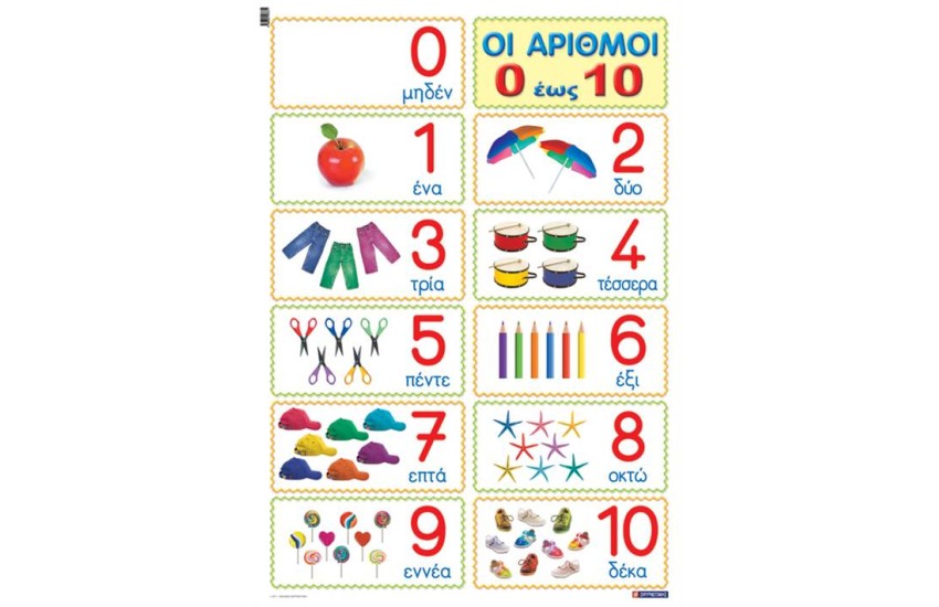 ΟΙ ΠΡΩΤΟΙ ΑΡΙΘΜΟΙ 0-10 (ΑΦΙΣΑ)