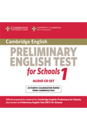 CAMBRIDGE PRELIMINARY ENGLISH TEST 1 CD (2) FOR SCHOOLS