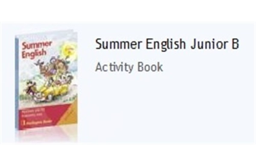 SUMMER ENGLISH JUNIOR B STUDENT'S BOOK (+ CD)