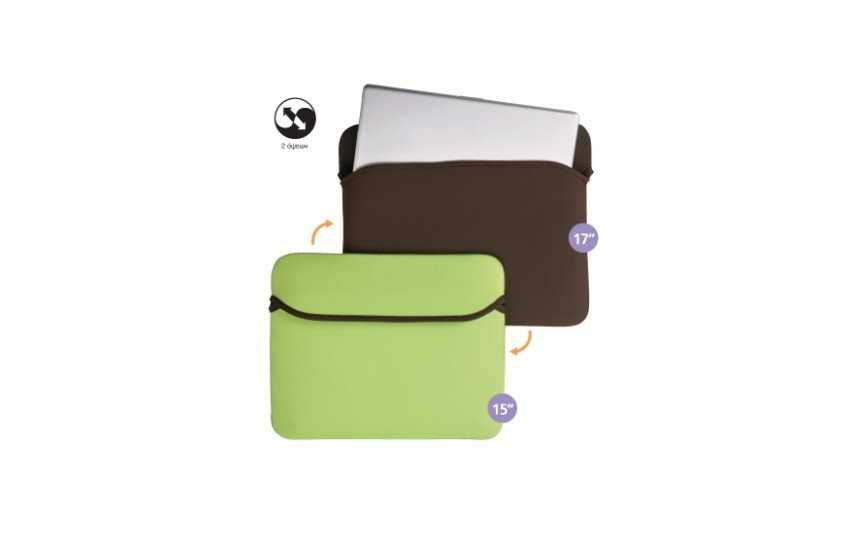 ΘΗΚΗ LAPTOP LILLE 17'' 2 ΟΨΕΩΝ APPLE GREEN/ΚΑΦΕ