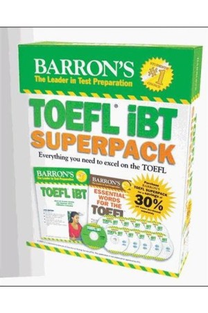 BARRON'S TOEFL IBT (+AUDIO CDs (10)) + CD-ROM SUPER PACK (2 BOOKS)