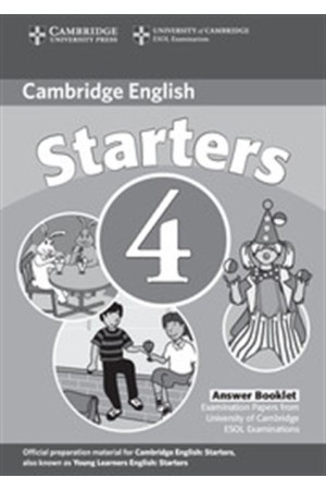 CAMBRIDGE YOUNG LEARNERS ENGLISH TESTS STARTERS 4 ANSWER BOOKLET 2ND EDITION