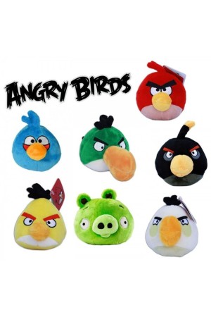 ΛΟΥΤΡΙΝΑ 10CM ANGRY BIRDS CLASSIC ΣΕ 7 ΣΧΕΔΙΑ